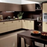 mesa de cocina marrón oscuro