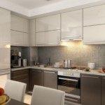 Delantal de cocina gris