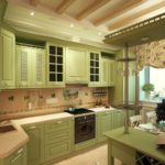 Conception de cuisine rustique