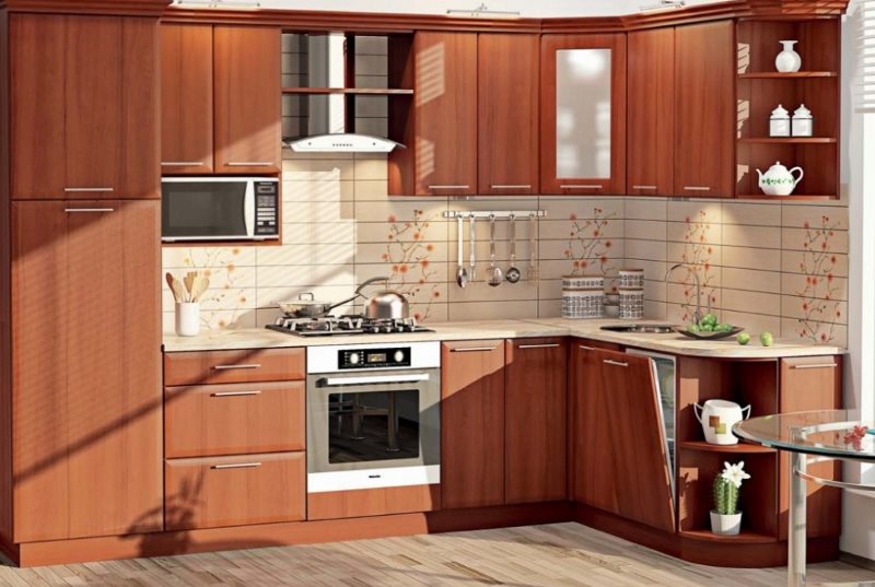 Ensemble en bois à angle droit