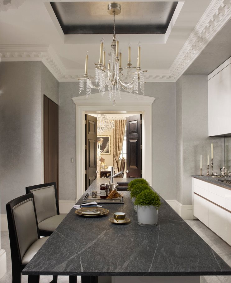 Table de cuisine à poser en granit