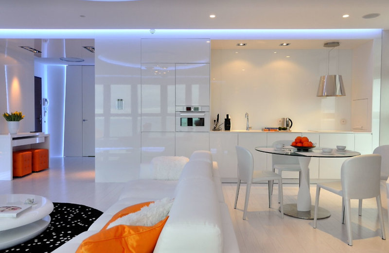 Reka bentuk dapur moden berteknologi tinggi