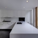 Superficie lisa de la encimera de la cocina.