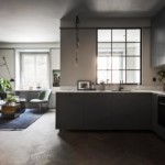 Esquina ubicada en la cocina-sala de estar de una casa de campo