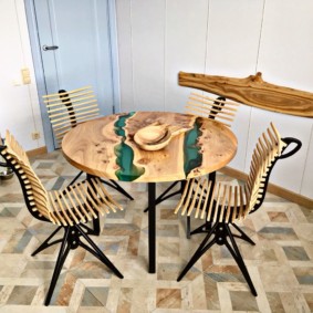 Grupo de comedor estilo loft