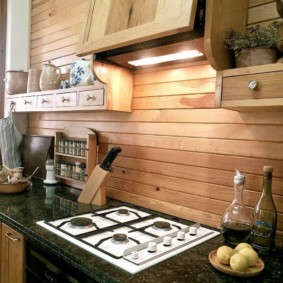 Avental de madeira avental de cozinha