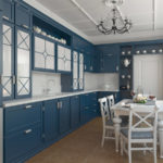 Ensemble d'angle en bois peint