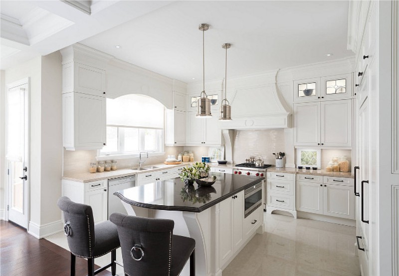 Ẩm thực Mỹ hình chữ U với một hòn đảo ở giữa