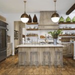 Μεγάλες απομιμήσεις ξύλινων προσόψεων κουζίνας