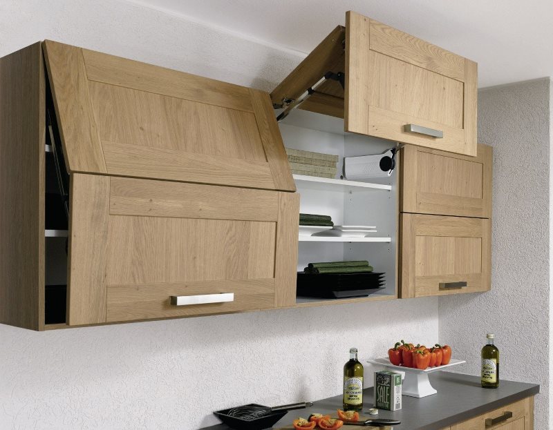 Overhead cabinets with oil closers