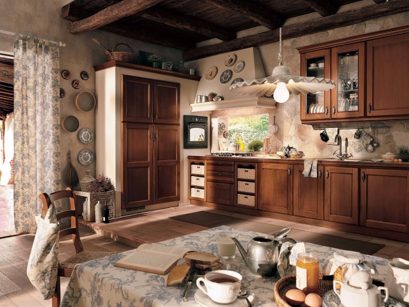 Cocina de chocolate estilo provenzal