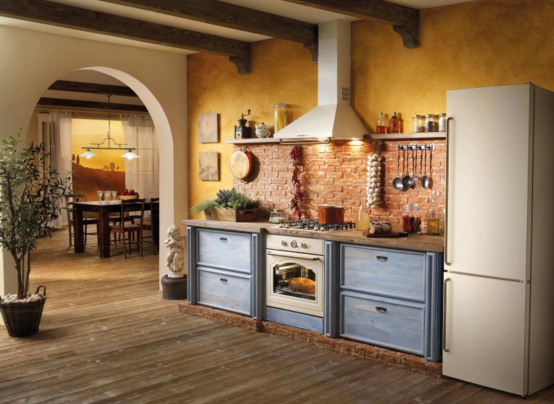 Tablier de cuisine rétro doublure en brique