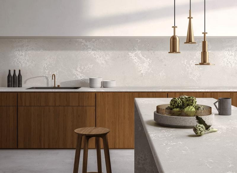 Έπιπλα κουζίνας με πάγκους από σκυρόδεμα