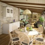 Καλοκαιρινή κουζίνα με φωτεινά χρώματα