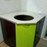 Round sink corner module