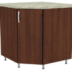 Trapezoid module for the bottom of the kitchen set