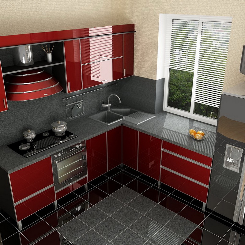 Casque d'angle de comptoir gris