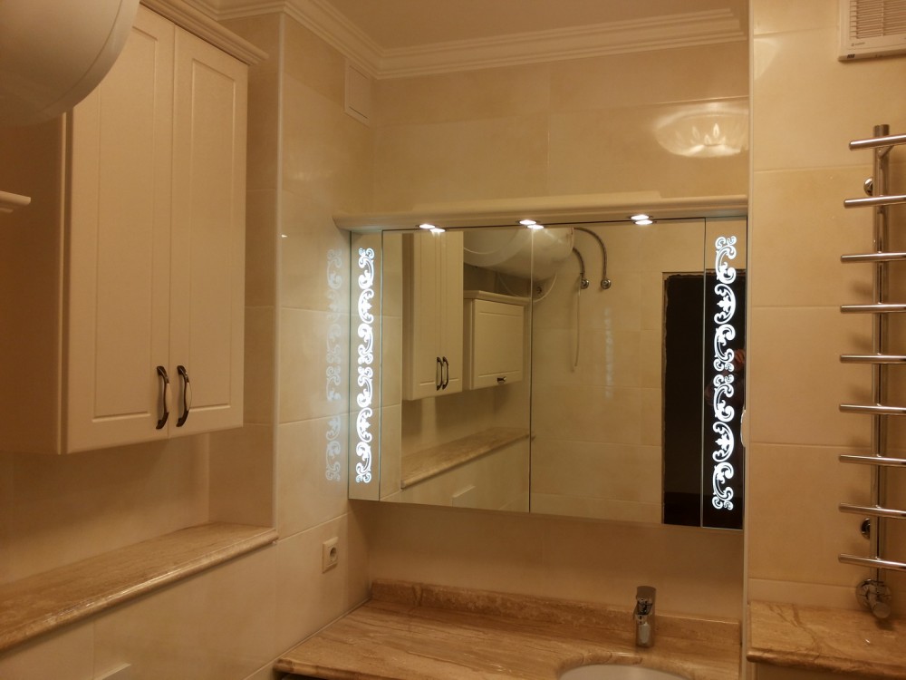 kabinet cermin bilik mandi