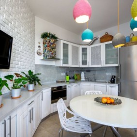 decoración de la foto del interior de la cocina económica