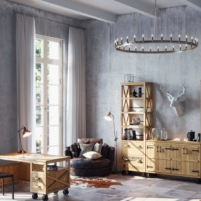 Cortinas directas en ventanas altas