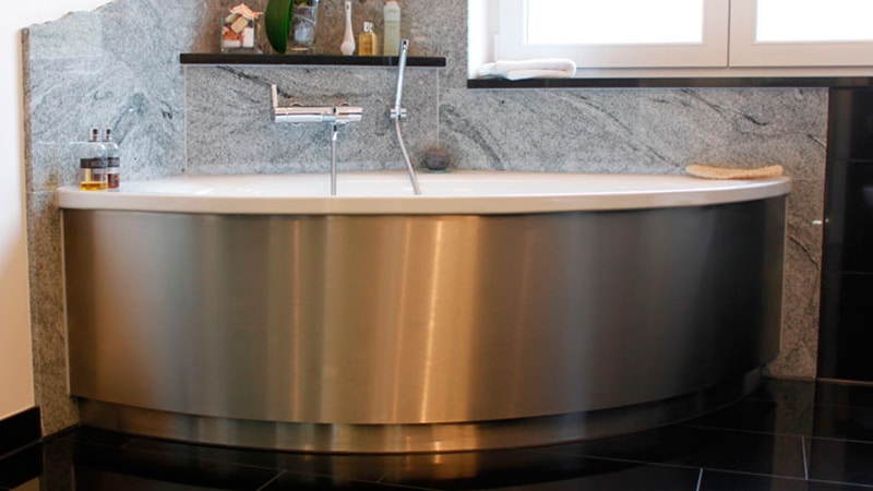 skrin dalam pemandangan bilik mandi