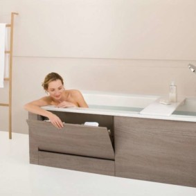 skrin dalam ruang foto bilik mandi