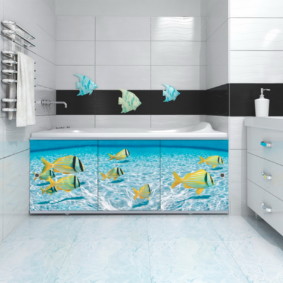 skrin dalam idea reka bentuk bilik mandi