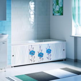 skrin dalam pilihan bilik mandi