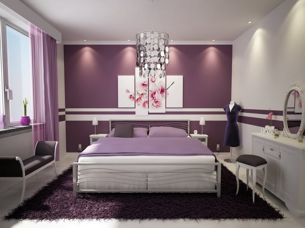 options de photo de chambre violette