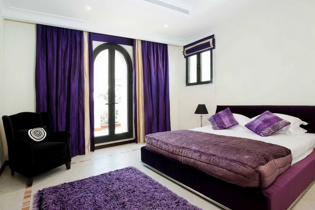 options de photo de chambre violette