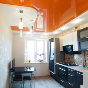 Stretch ceiling orange