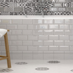 Terry towel on a wooden stool