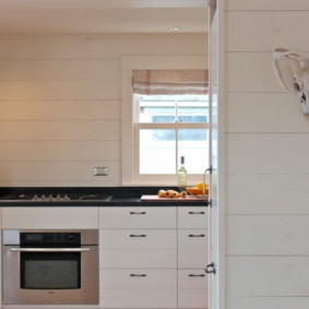 Σχεδιασμός κουζίνας χωρίς ντουλάπια