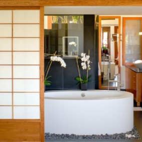 Bañera ovalada de acrílico