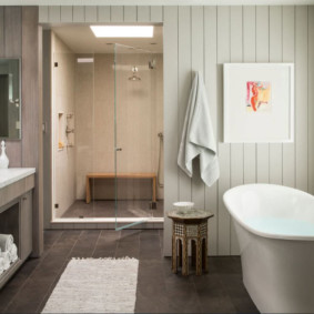 Lót nhựa trong nội thất phòng tắm