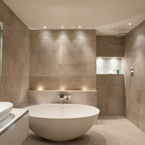 Ánh sáng phòng tắm tối giản