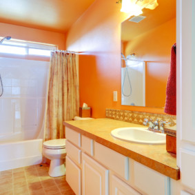 Sơn tường màu cam