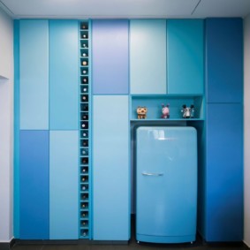 Plastic panels in a modern kitchen