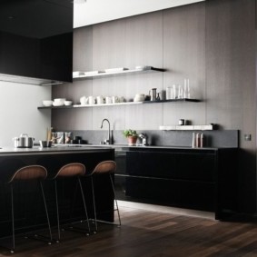 Brown laminate floor