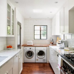 Shiny lacquered floor