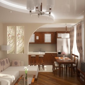 เพดานสองระดับพร้อมไฟในตัว