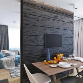 ฉากกั้นห้องทำจากไม้