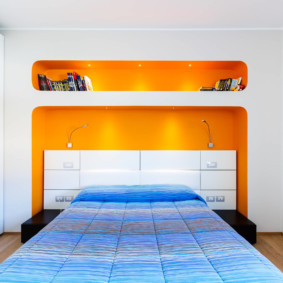 intérieur de la chambre par le décor feng shui photo