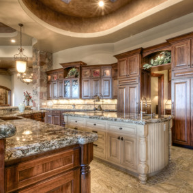 Изкуствен камък в кухненските мебели