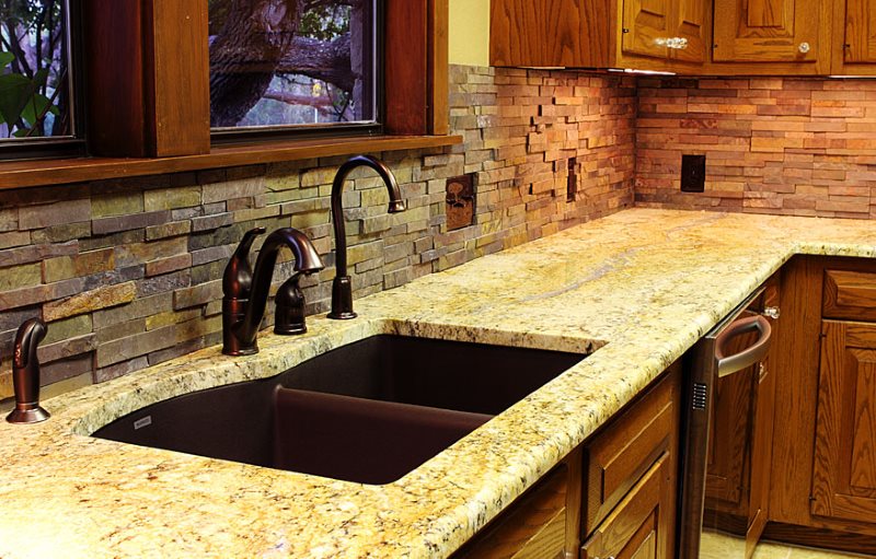 Decor stone kitchen apron