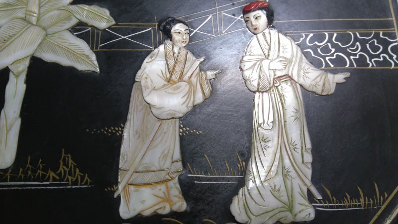 Tafel im Stil der chinesischen Kultur zur Dekoration der Küche