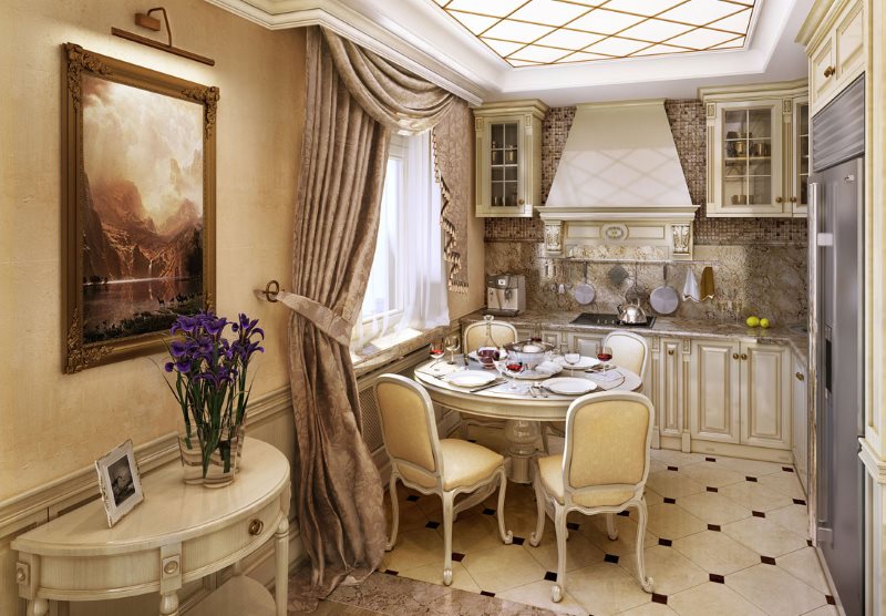 Κλασική σχεδίαση κουζίνας