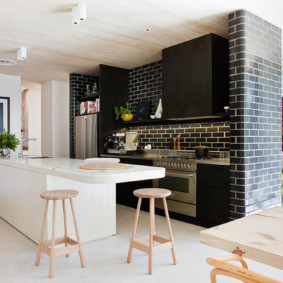 ideas de ideas de cocina de pared de ladrillo