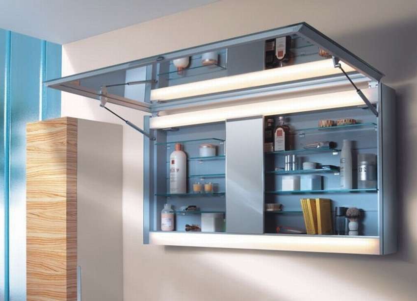 ντουλάπι τοίχου στην διακόσμηση φωτογραφιών του μπάνιου