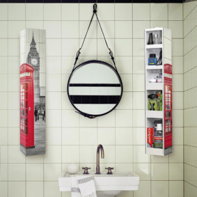 κρέμονται ντουλάπι στις ιδέες μπάνιο